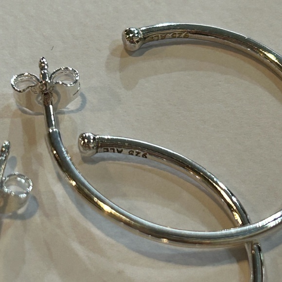 RETIRED Compose Medium Post Hoops - Picture 2 of 4